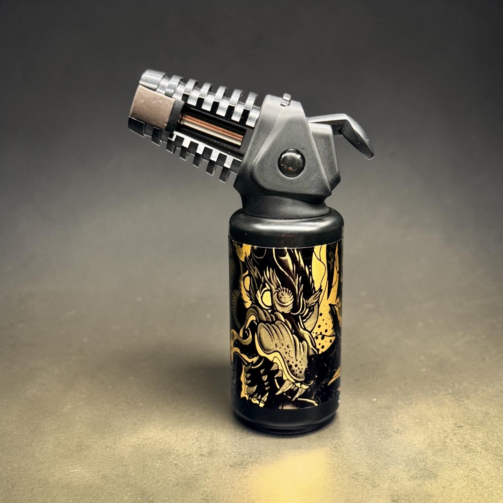 JOBON Jet Torch Lighter Windproof Refillable Butane Adjustable Flame Metal