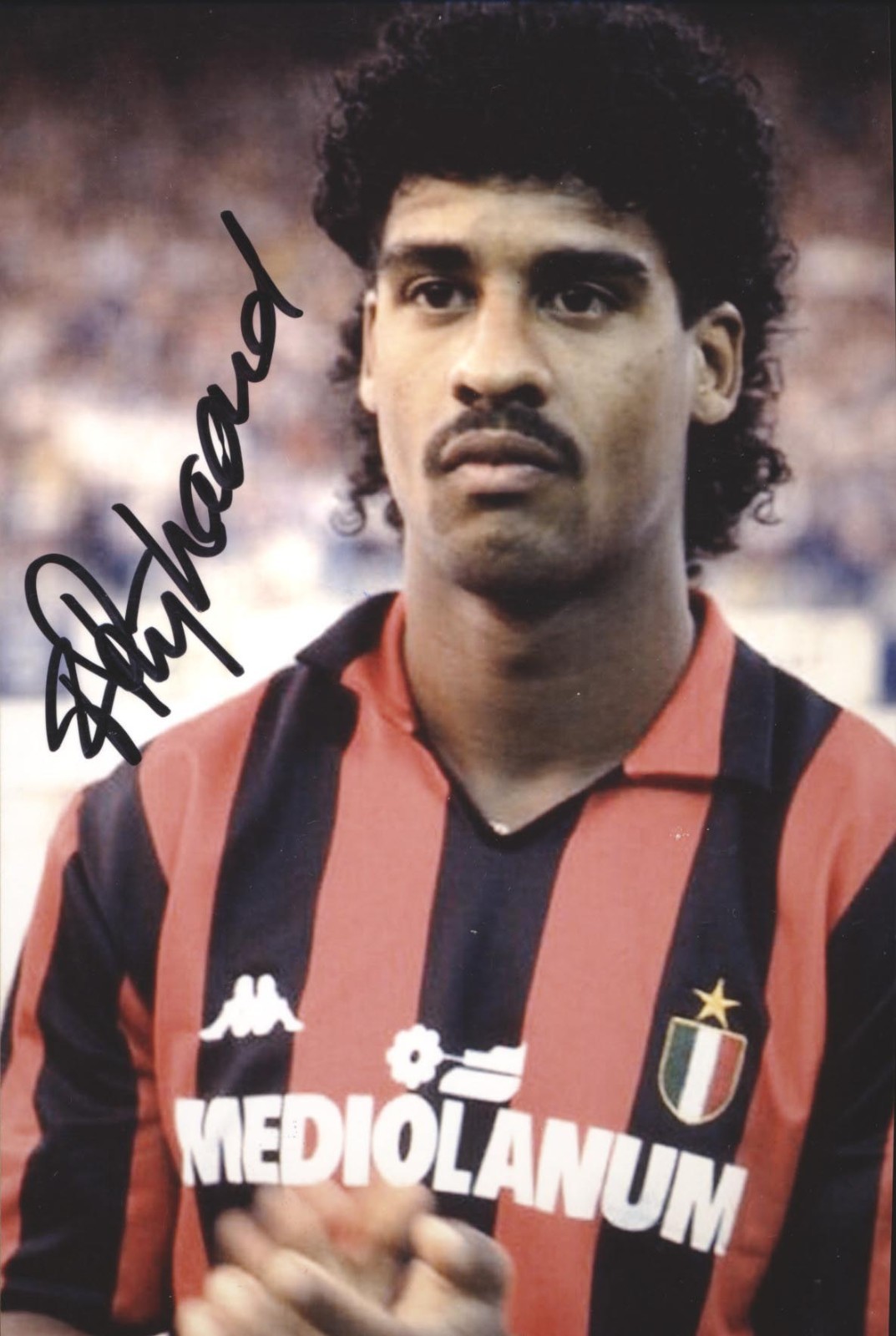 Frank Rijkaard Euro 1988 original signed photo 10 x 15 cm Frank Rijkaard Euro 1988 original signed photo 10 x 15 cm