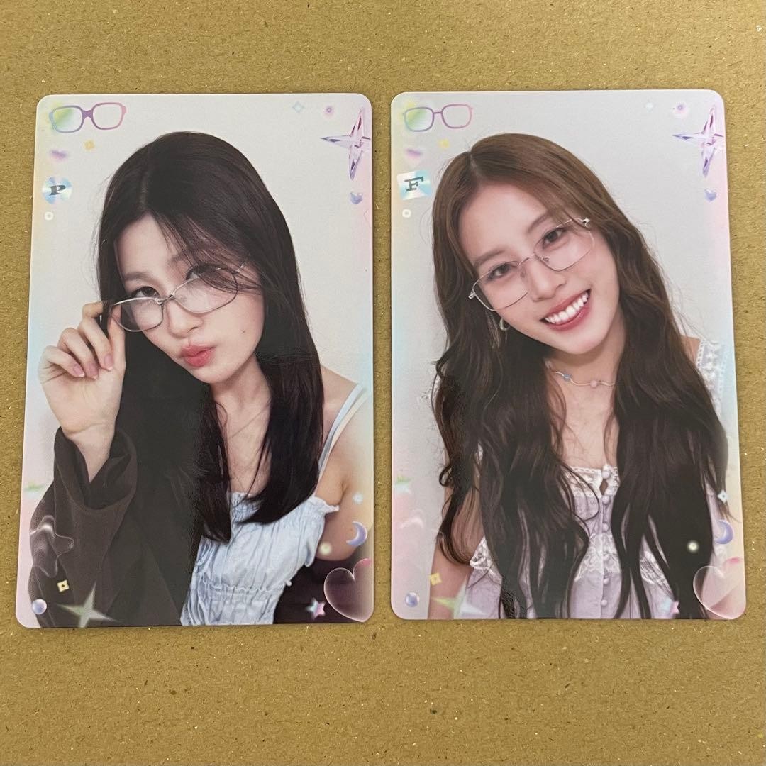 GMMTV Girls Trading Cards Pahn Fond Glasses 2pcs Collectible Set