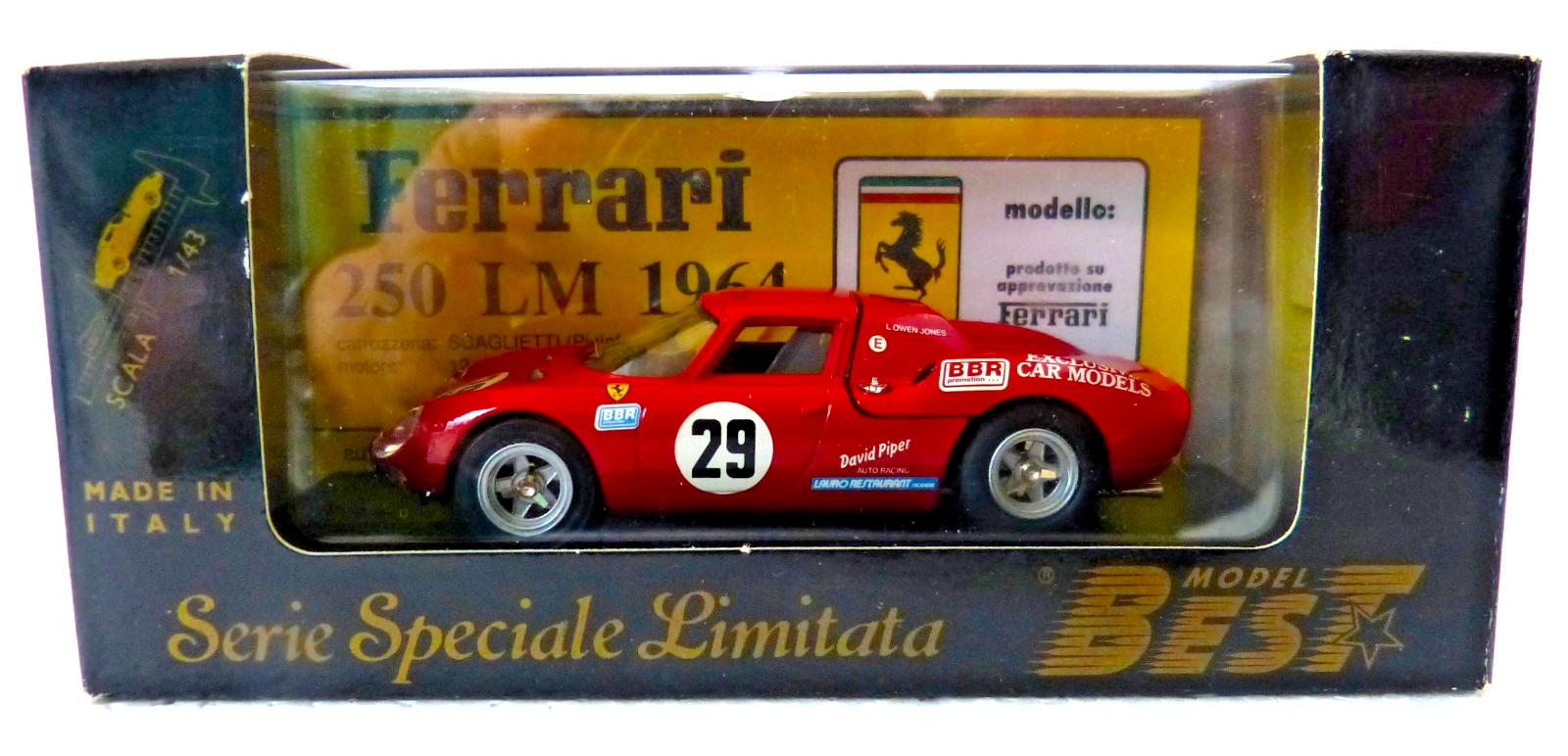 1:43 BEST FERRARI 250 LM  ASSOLUTO Special LTD. BBR Edit.10 yr aniv. RARE