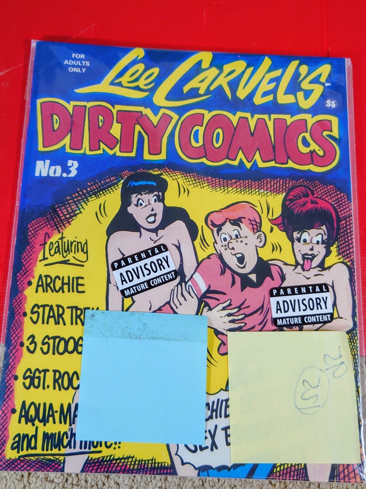 Lee Carvel’s Dirty Comics No. 3 1976 Adult Underground Comic Archie Parody HTF