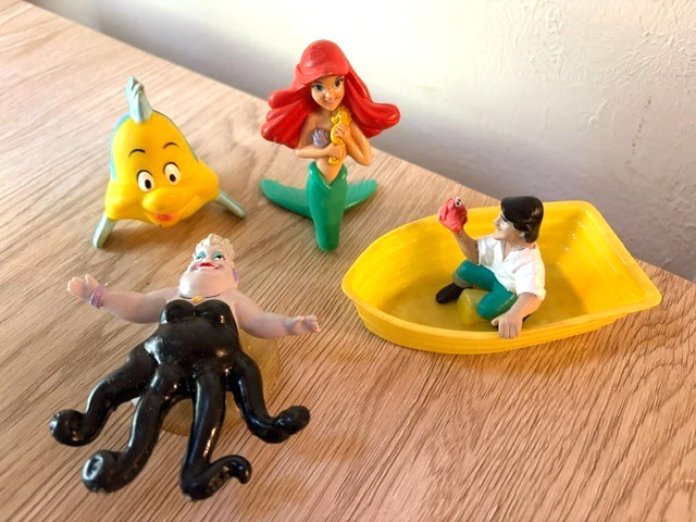 Vintage McDonald's Disney's Little Mermaid Happy Meal Toys 1989 Complete Set 4