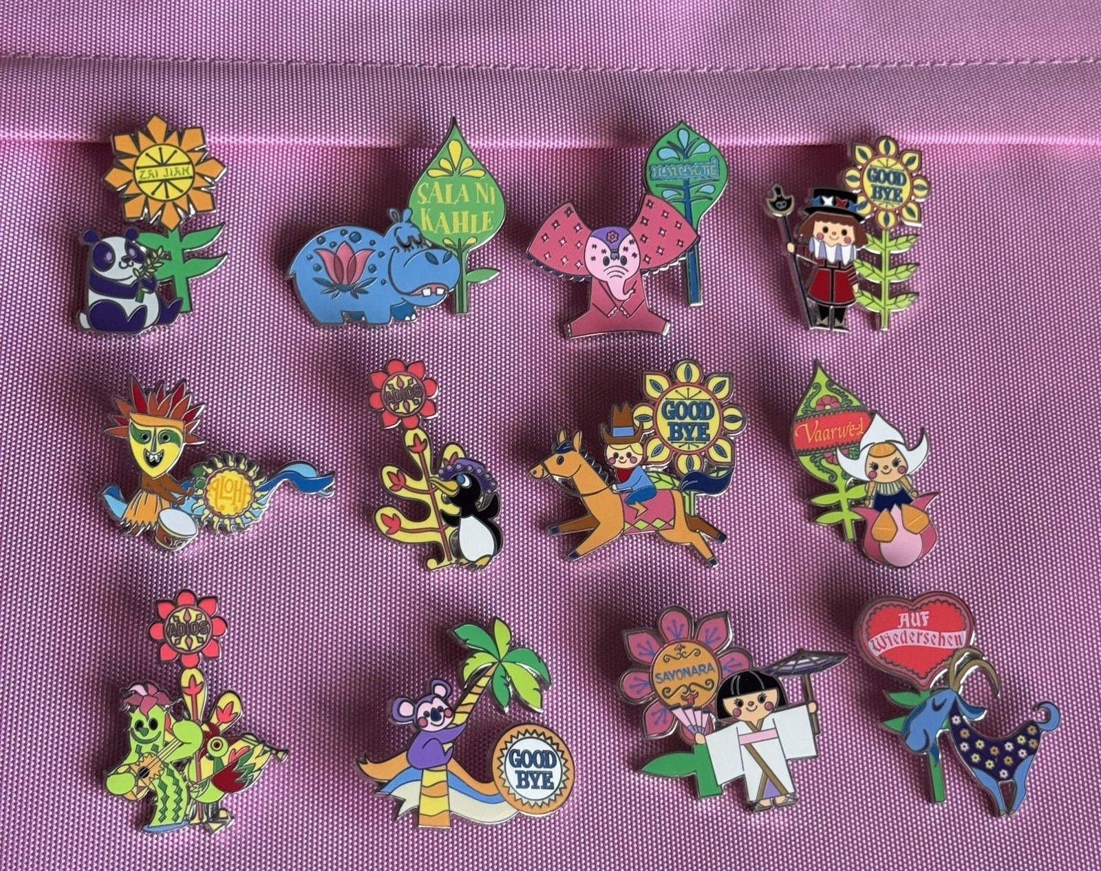 2019 Disney Parks It's A Small World Goodbye Mystery Pin Set Complete 12 Pins