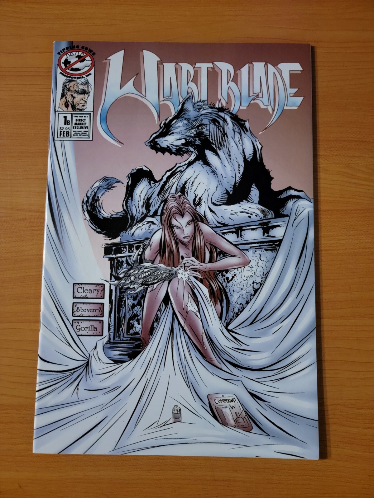 Wartblade #1 B Variant (Witchblade Parody) ~ NEAR MINT NM ~ 1997 Tipping Cow