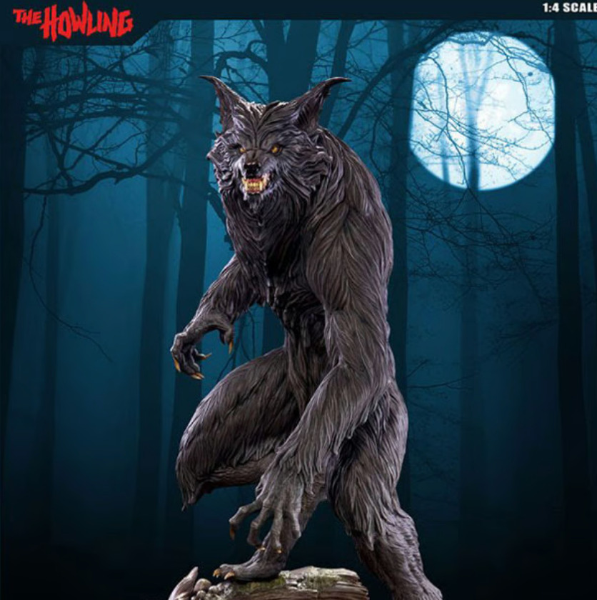 The Howling sideshow 1/4 Scale Deluxe Werewolf Statue Rare, horrow, werewolf