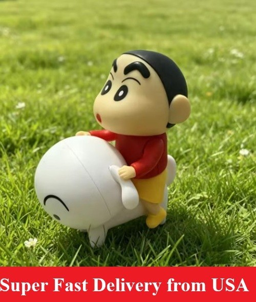 Crayon Shin-Chan Ride Nohara Shiro Action Figure Model Toy 7cm