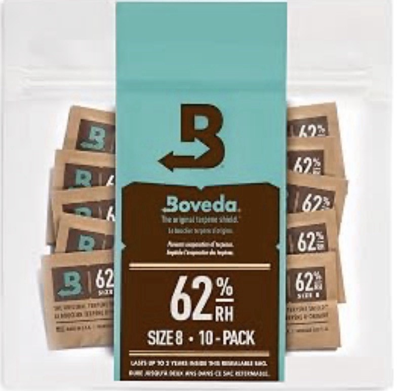 Boveda 62% RH 2-Way Humidity Control - Protects & Restores - Size 8 - 10 Count Boveda 62% RH 2-Way Humidity Control - Protects & Restores - Size 8 - 10 Count