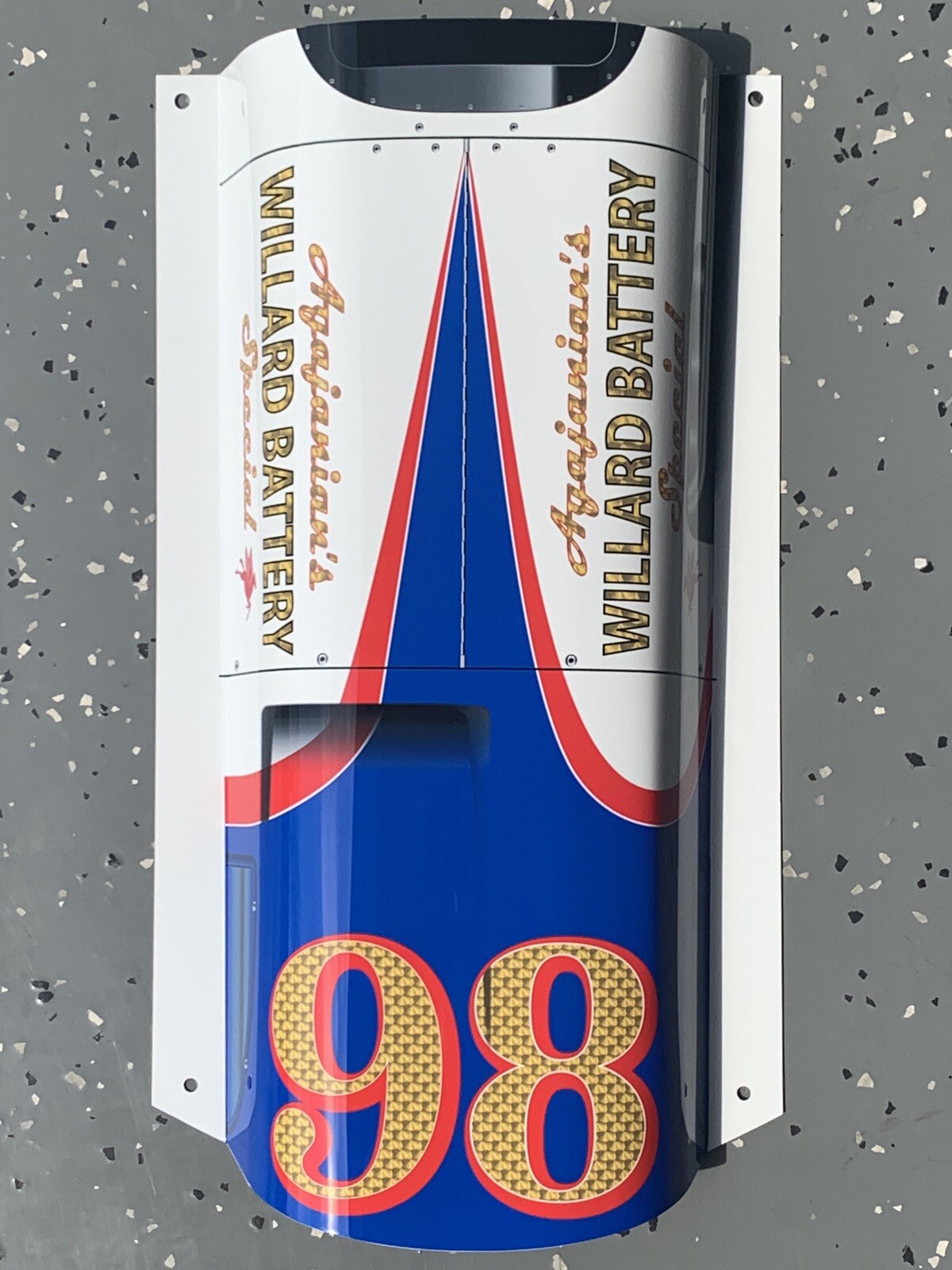 WOW1963 Indy 500 Parnelli Jones Ol Calhoun Race Car Nose Sign WOW1963 Indy 500 Parnelli Jones Ol Calhoun Race Car Nose Sign