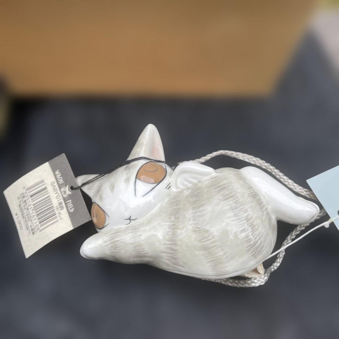 Dayan the cat Baby 01 wind chime made of ceramic with box  WachiField