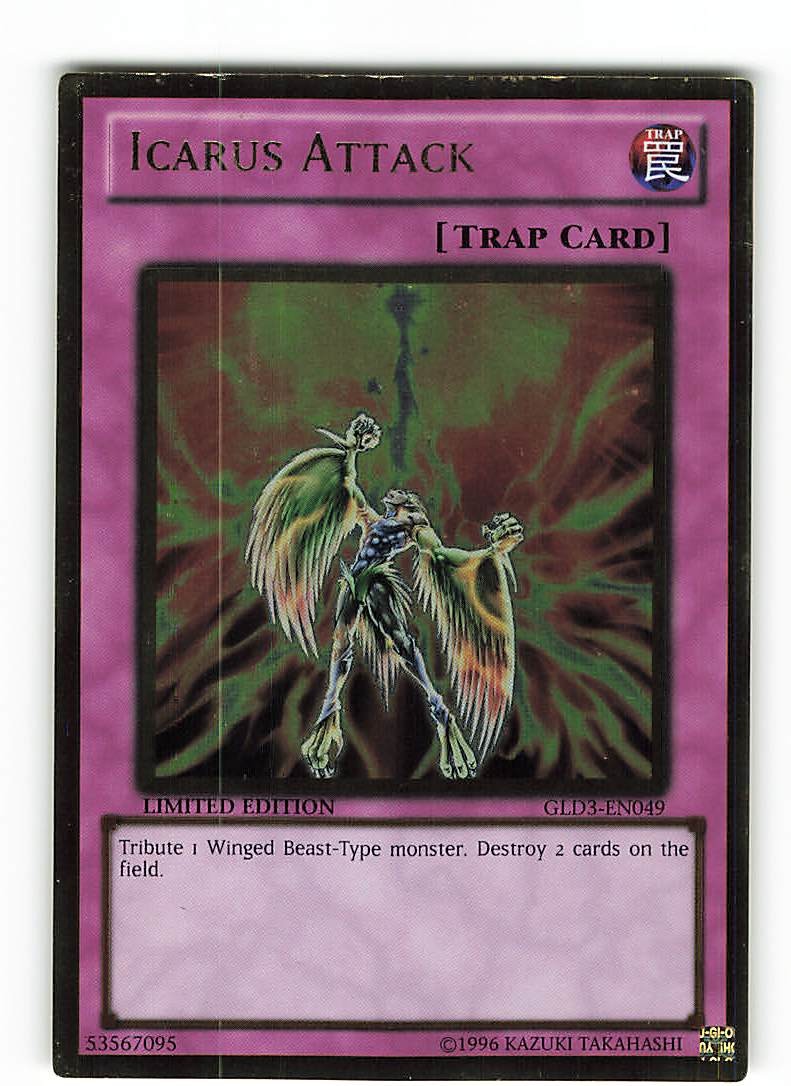 Yugioh ICARUS ATTACK, gld3-en049 Gold Rare English Exc Limited Edition