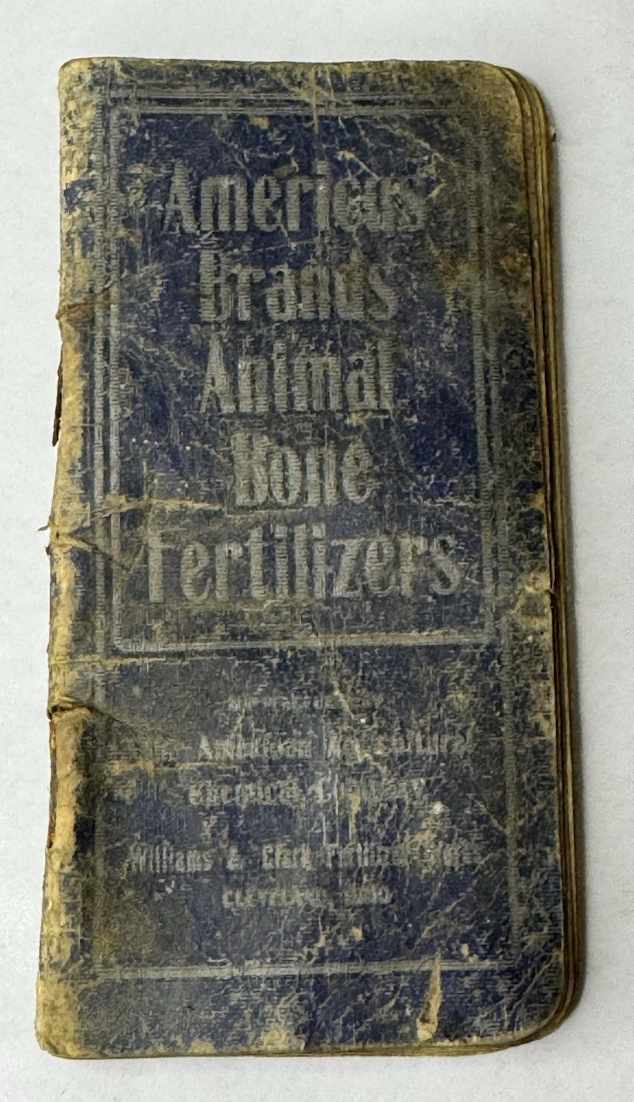 Antique 1902 Americas Brands Animal Bone Fertilizer Notebook Cleveland Ohio