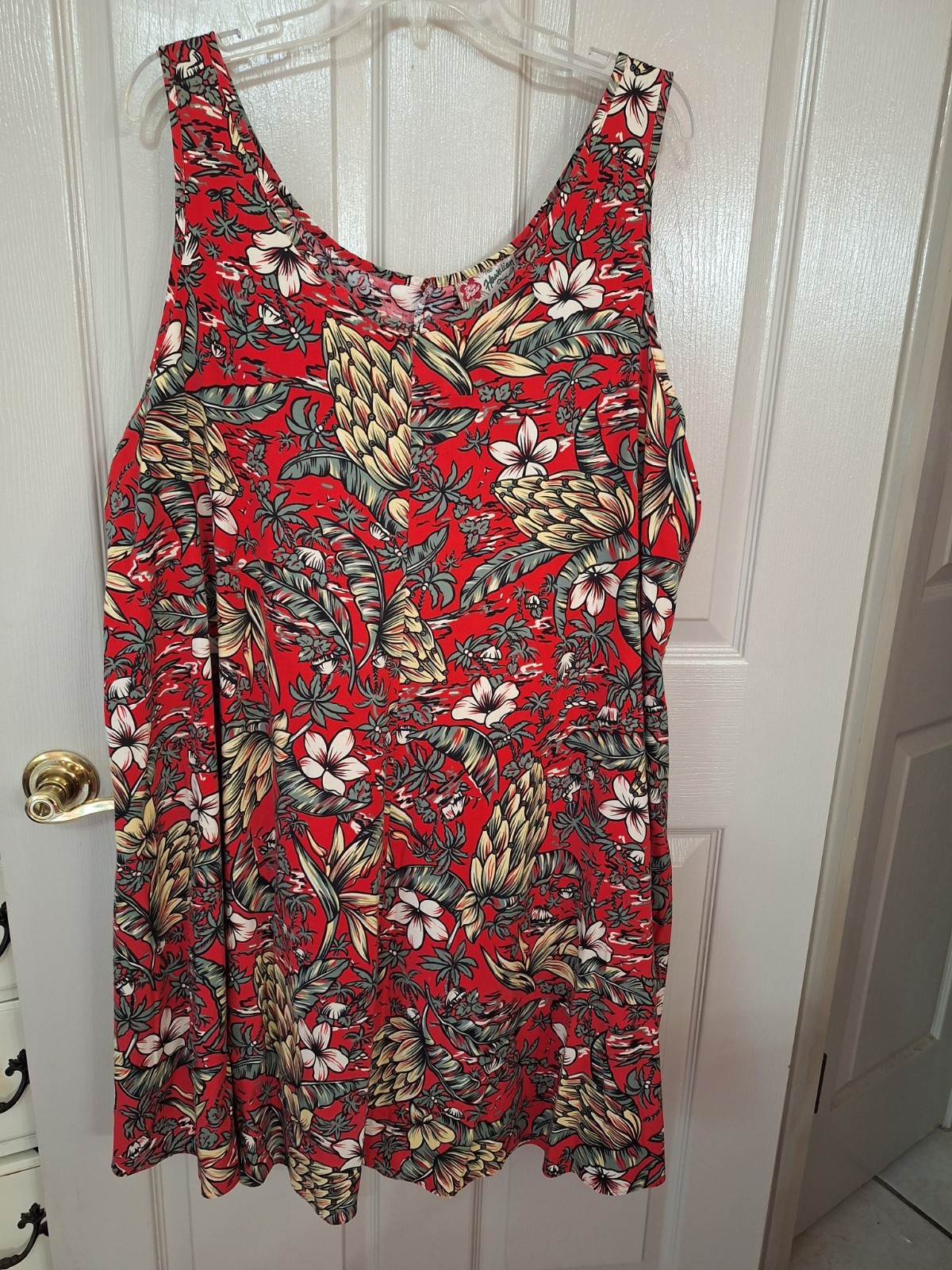 Hawaiian Original Dress Design by Hilo Hattie Tropical Floral 2XL
