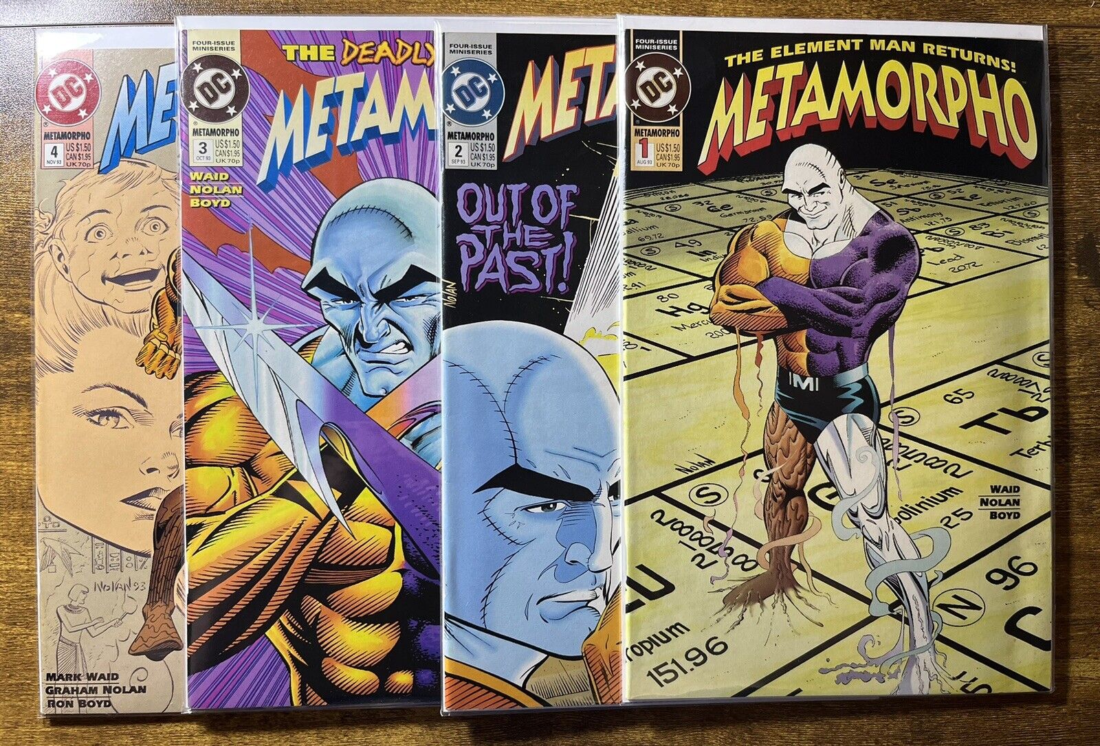 METAMORPHO 1-4 SET MARK WAID STORIES GRAHAM NOLAN COVERS DC COMICS 1993