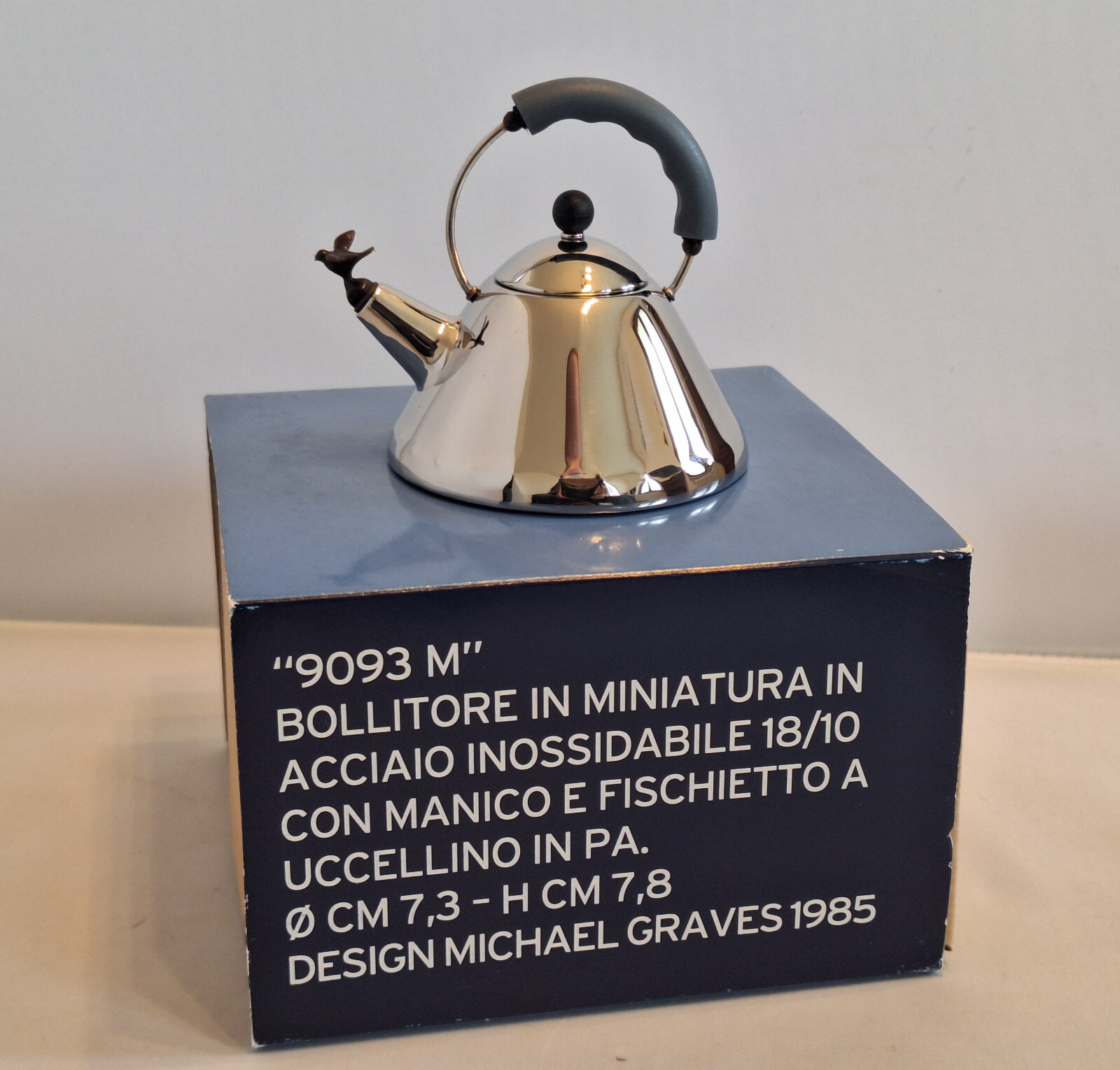 New Vintage Miniatures Alessi 9093M Kettle Bird Design Michael Graves 1985
