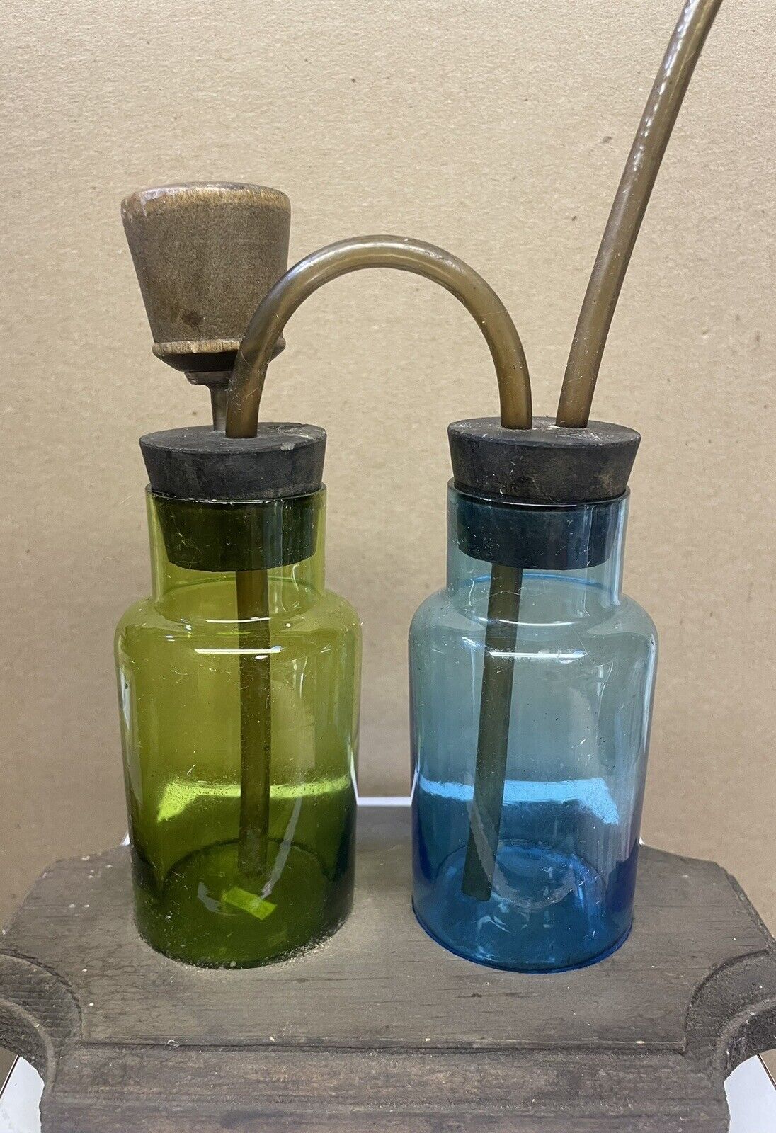 RARE Glass double Tok-Rite Hand Made Water Bong - Richard Gregory, Trenton, MI