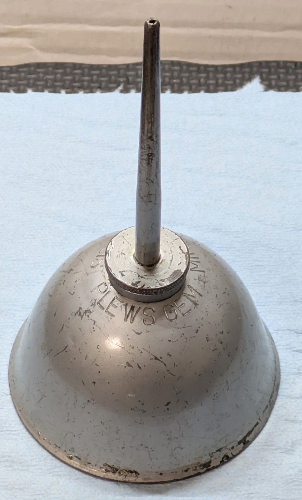 Plews Gem Minneapolis Thumb Pump Oiler Can 1 Made In USA
