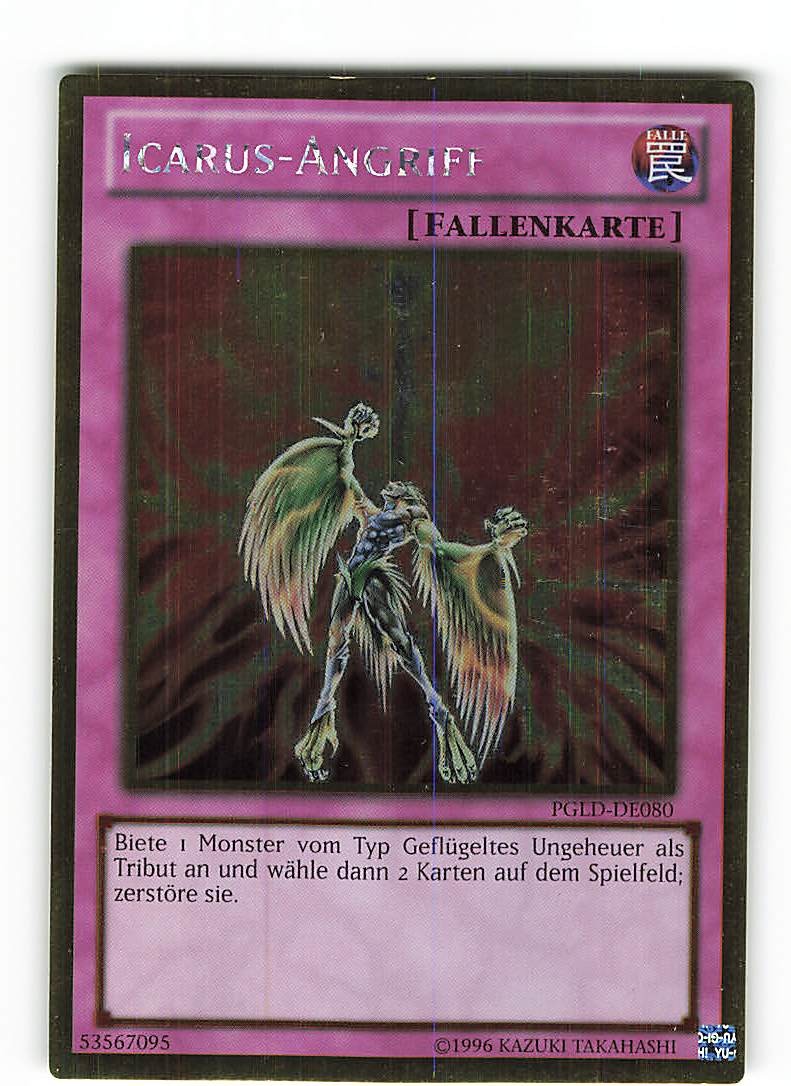 Yugioh ICARUS ATTACK, pgld-en080 Gold Rare German Near Mint 