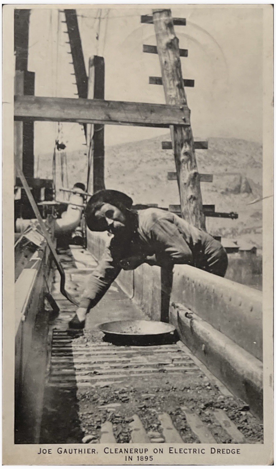 Postcard Helena Montana Electric Dredge Cleanerup In 1895 Reproduction 1963