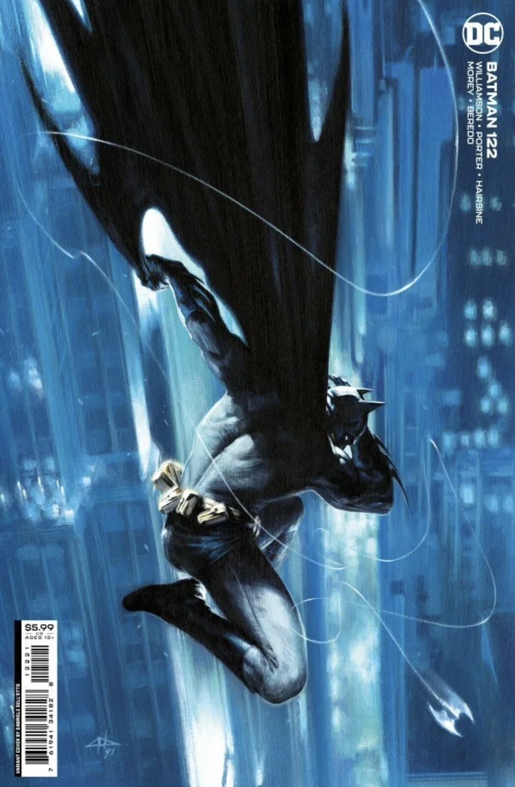BATMAN #122 Gabriele Dell\'Otto Minimal Trade Variant Cover (B) DC Comics 2022 NM