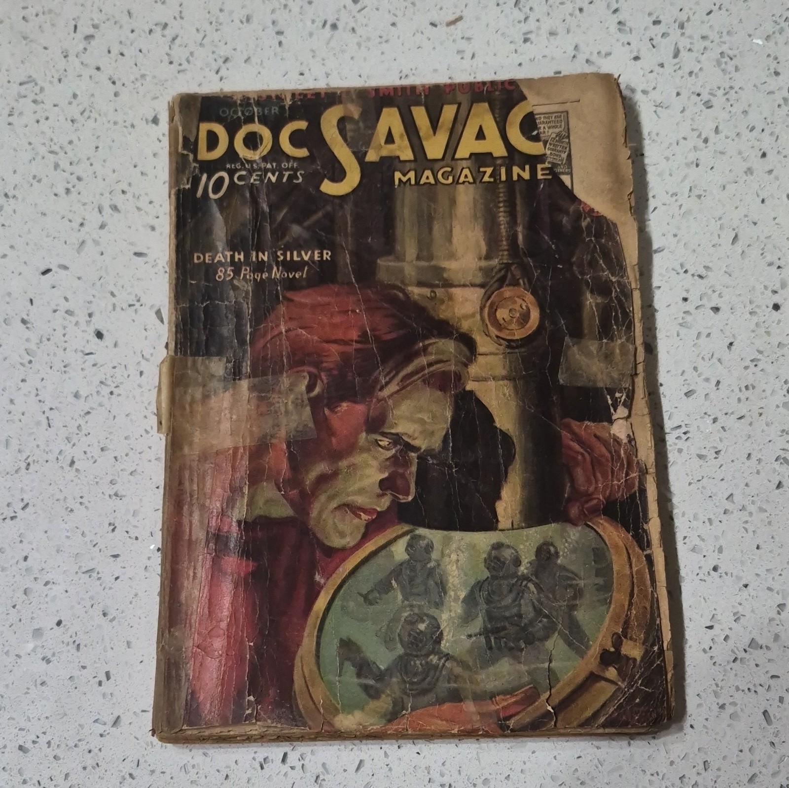 Doc Savage Magazine, October 1934: Death in Silver
