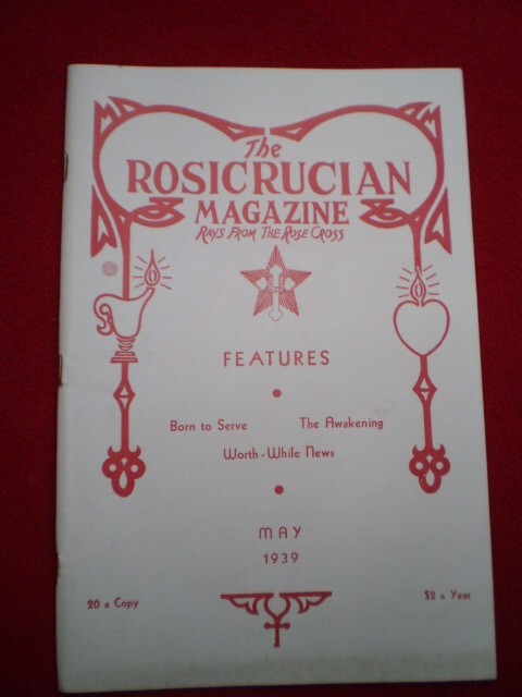 EPHEMERA-VINTAGE PAPER:ROSICRUCIAN:1939:RELIGION?