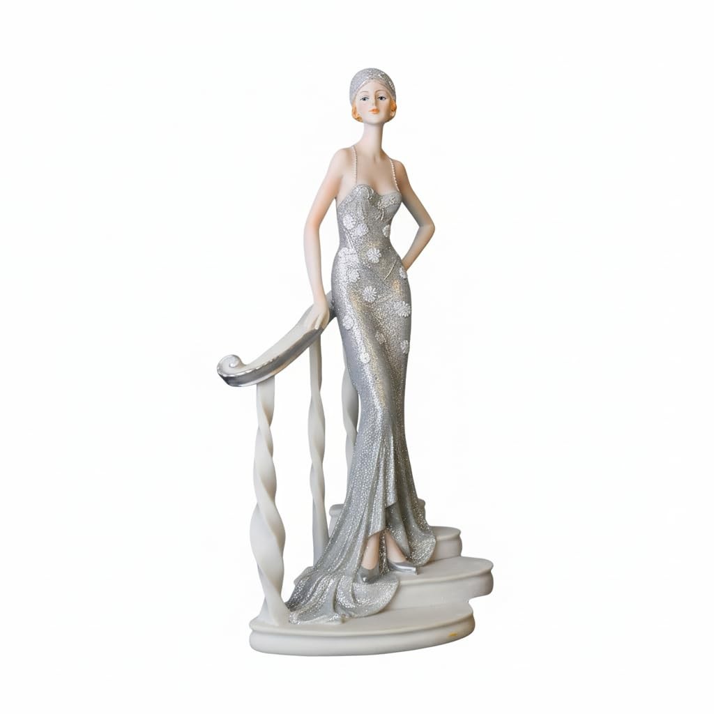 Comfy Hour Glamour Elegance Victorian Lady Resin Figurine, 9