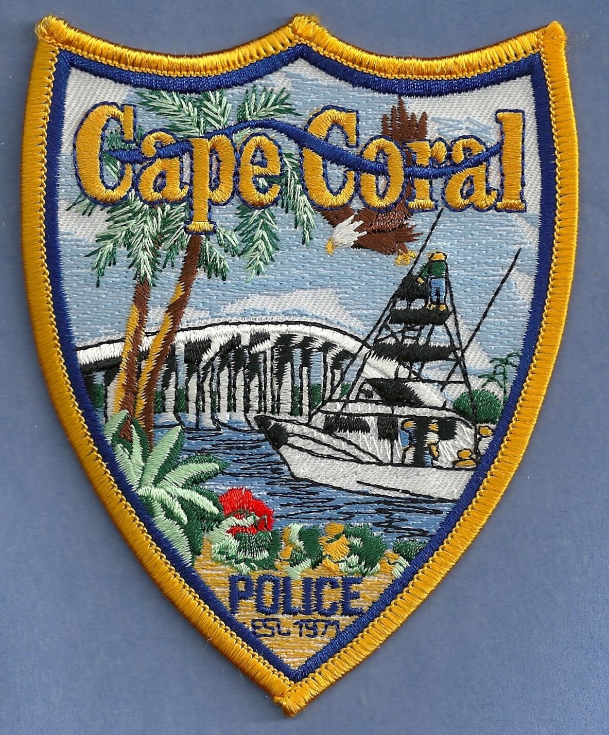 CAPE CORAL FLORIDA POLICE SHOULDER PATCH