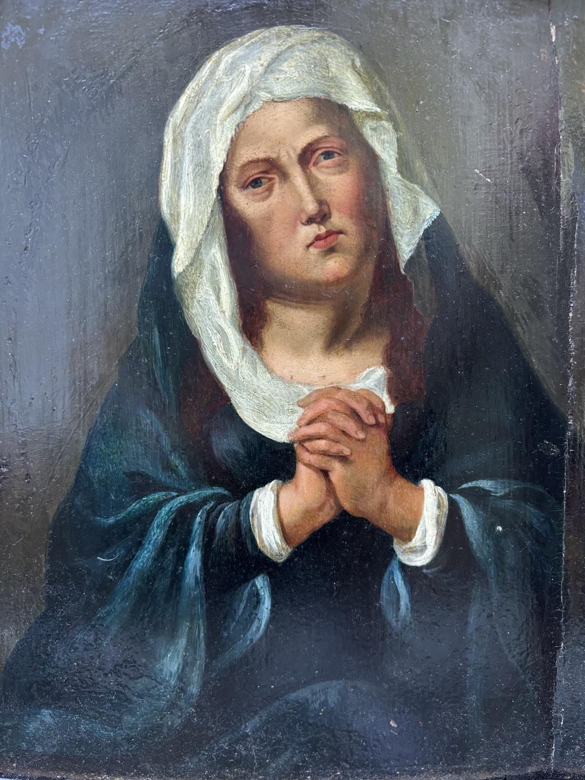 Large 19th Century Wooden Icon