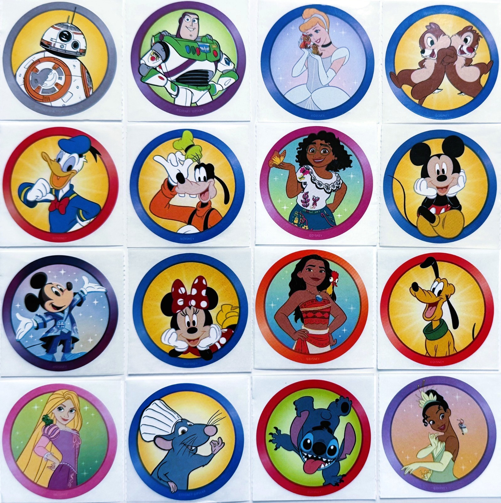 Disney World Stickers Lot of 16 Assorted WDW Characters -  2