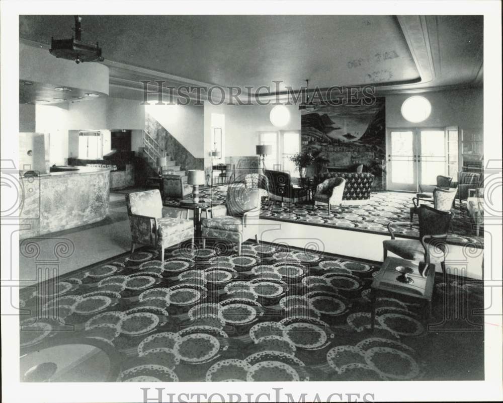 1935 Press Photo Senator Hotel Circa 1930s, Lobby Interior - lrb08807