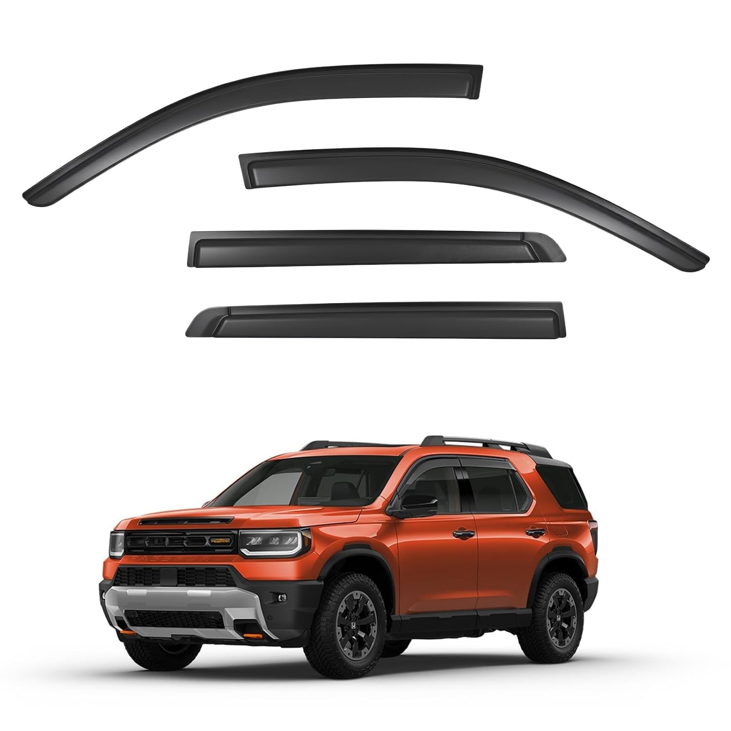 2026-2027 Honda Passport Window Visors Rain Guards Compatible Set