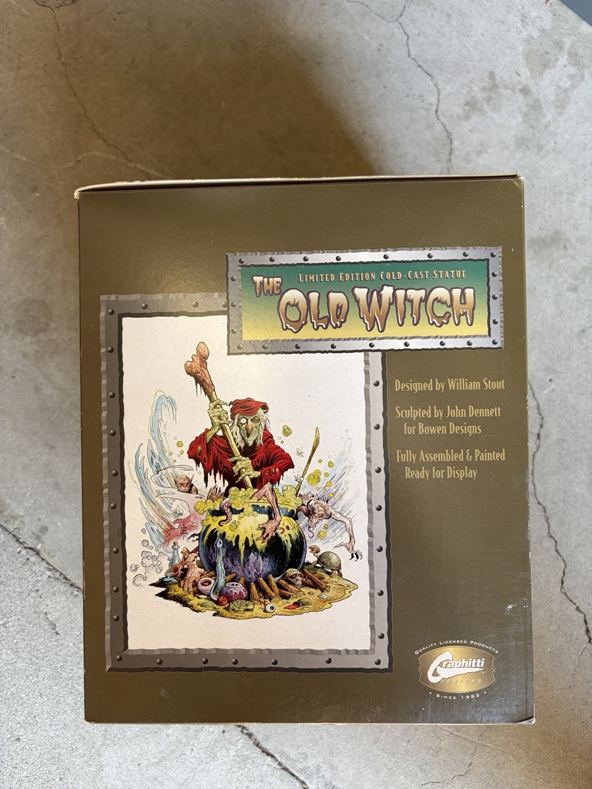OLD WITCH LIMITED EDITION HAND-PAINTED STATUE 2,500 Graphitt GHOULISH TRIO #3