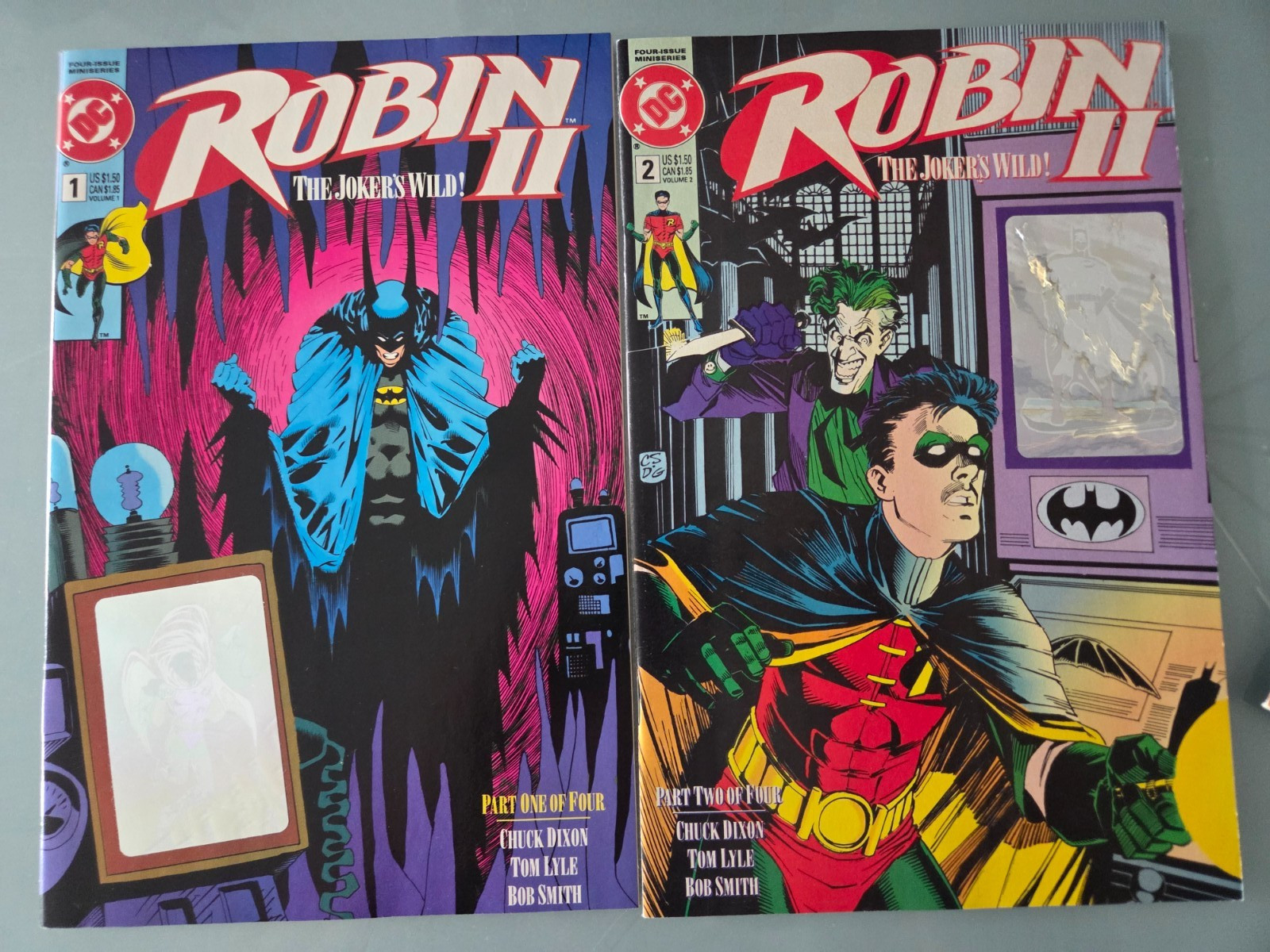 ROBIN II THE JOKER'S WILD #1-4 (1991) DC COMICS FULL COMPLETE SET HOLOGRAMS