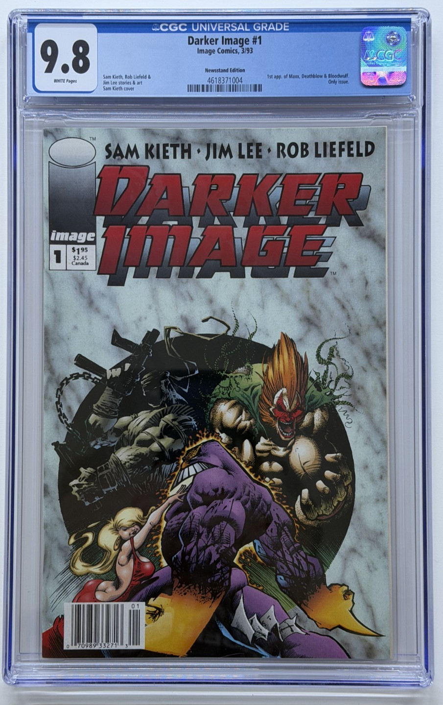 1993 Darker Image #1 - Newsstand Edition - CGC 9.8 - 1st Appearance of The Maxx