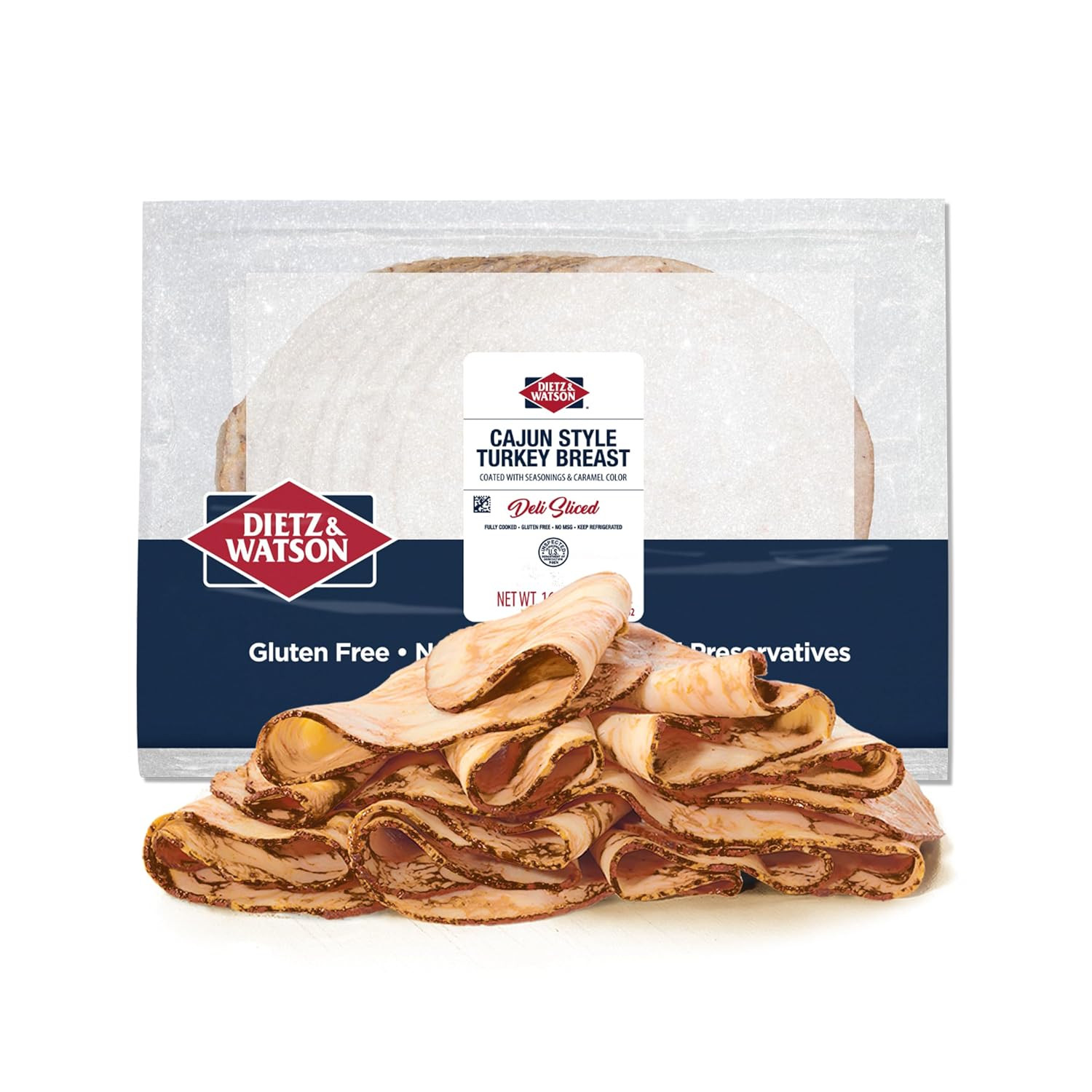 Deli-Sliced Cajun Style Turkey Breast, 16 Oz