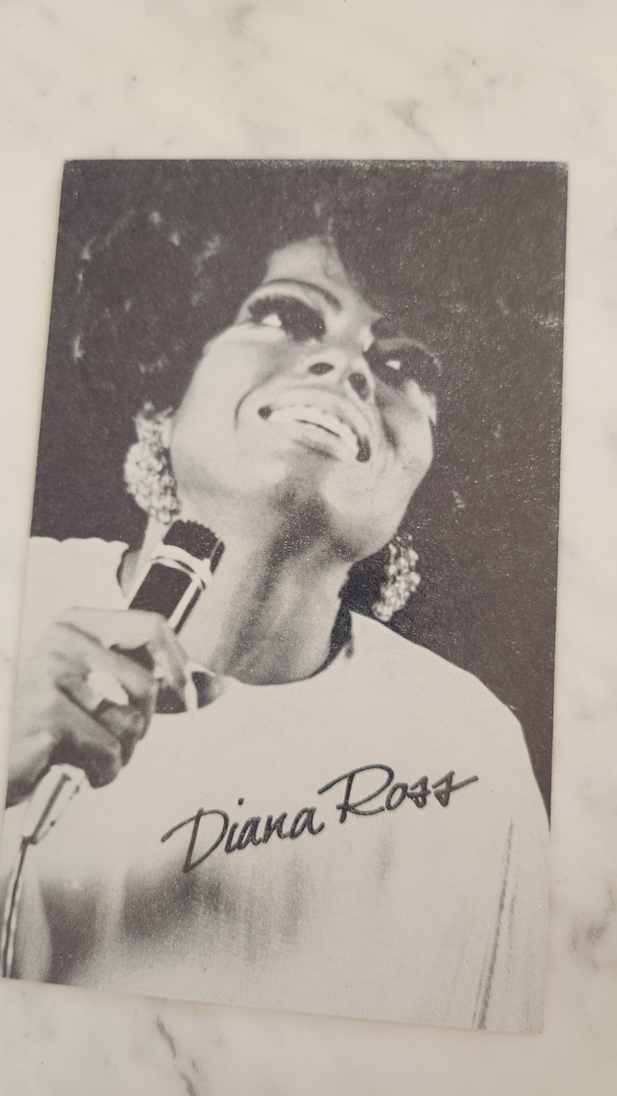 1960'S  PIN-UP SINGER  DIANA ROSS  POSTCARD SIGNED  PHOTOGRAPH