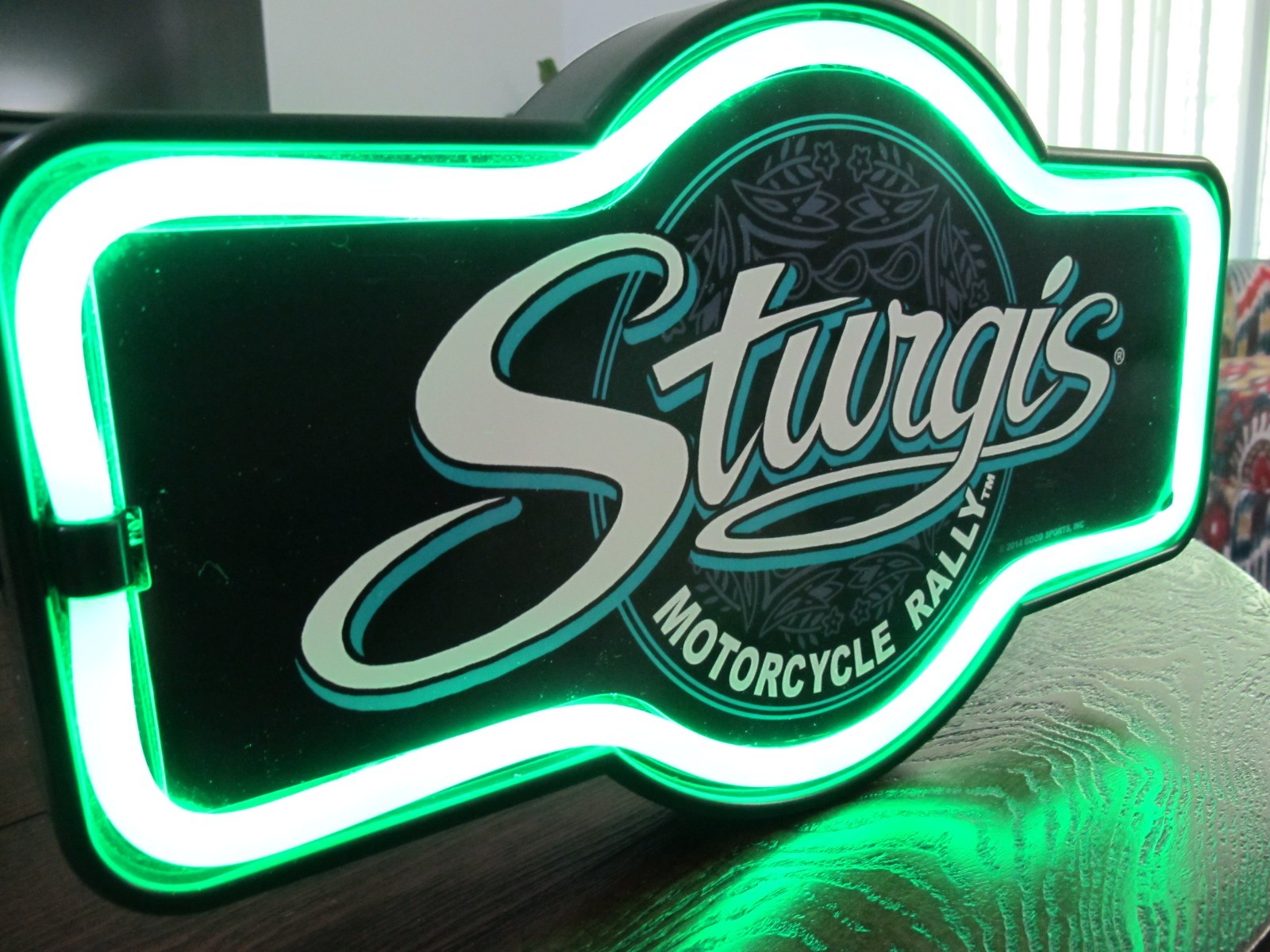Sturgis Motorcycle Rally neon sign, works