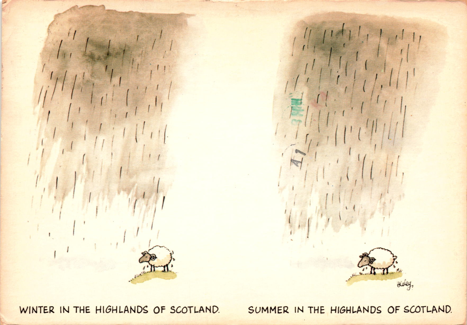 Highlands of Scotland Postcard: Royal Green Jackets Connection