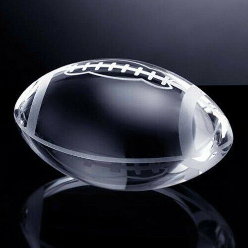 High Quality Crystal Football Paperweight 3.5\