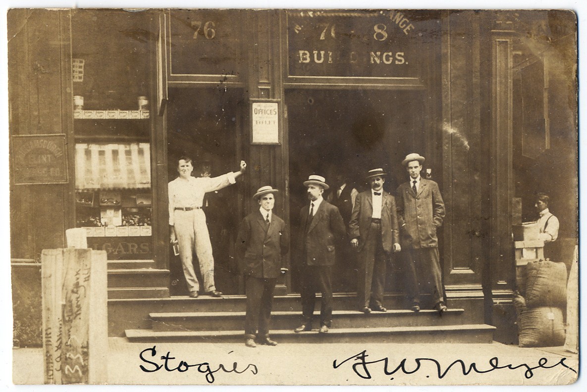 RPPC Brooklyn, New York City Cigar Store, 1906, Real Photo Postcard RPPC Brooklyn, New York City Cigar Store, 1906, Real Photo Postcard