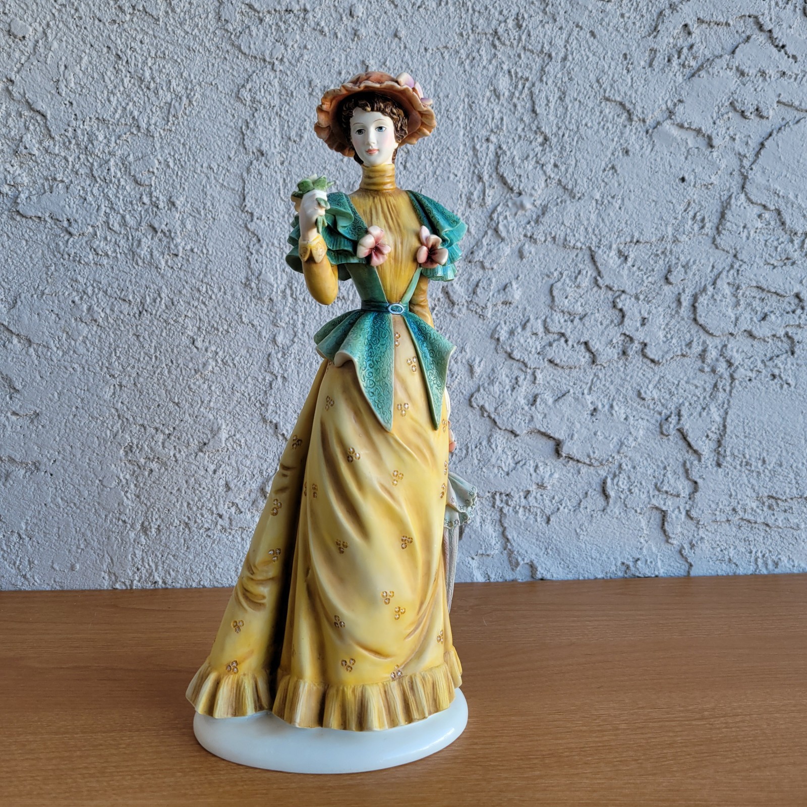 Victorian Lady – Hand-painted Porcelain (Matte Finish) – Vintage Hat and Parasol Victorian Lady – Hand-painted Porcelain (Matte Finish) – Vintage Hat and Parasol