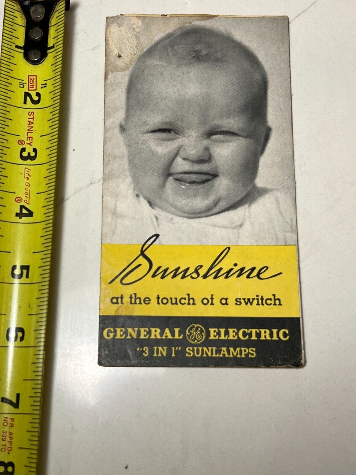 1935 GENERAL ELECTRIC 3 IN 1 SUNLAMPS SALES BROCHURE ADVERTISING