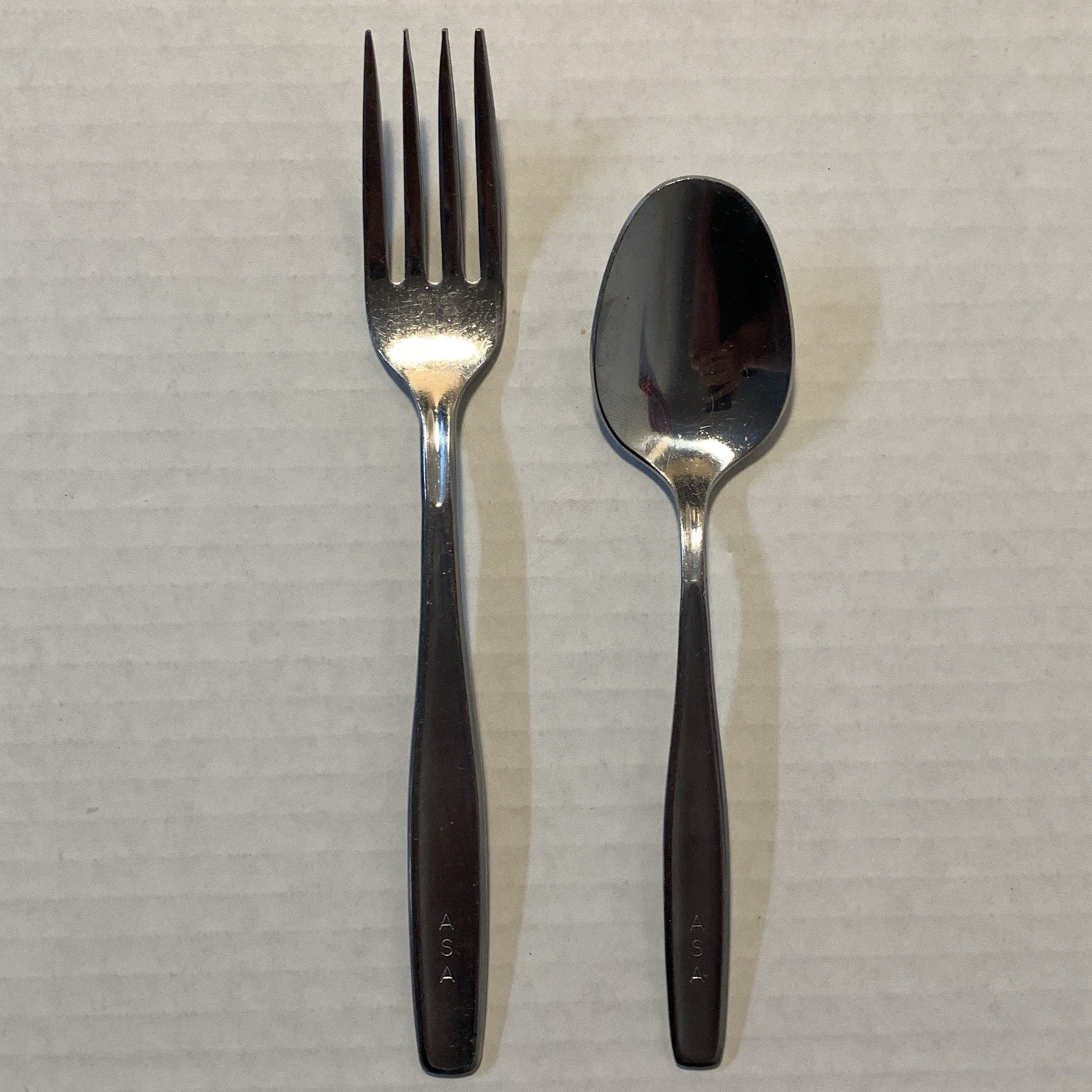 Vintage Atlantic Southeast Airlines Fork Spoon Flatware Silverware Teaspoon ASA