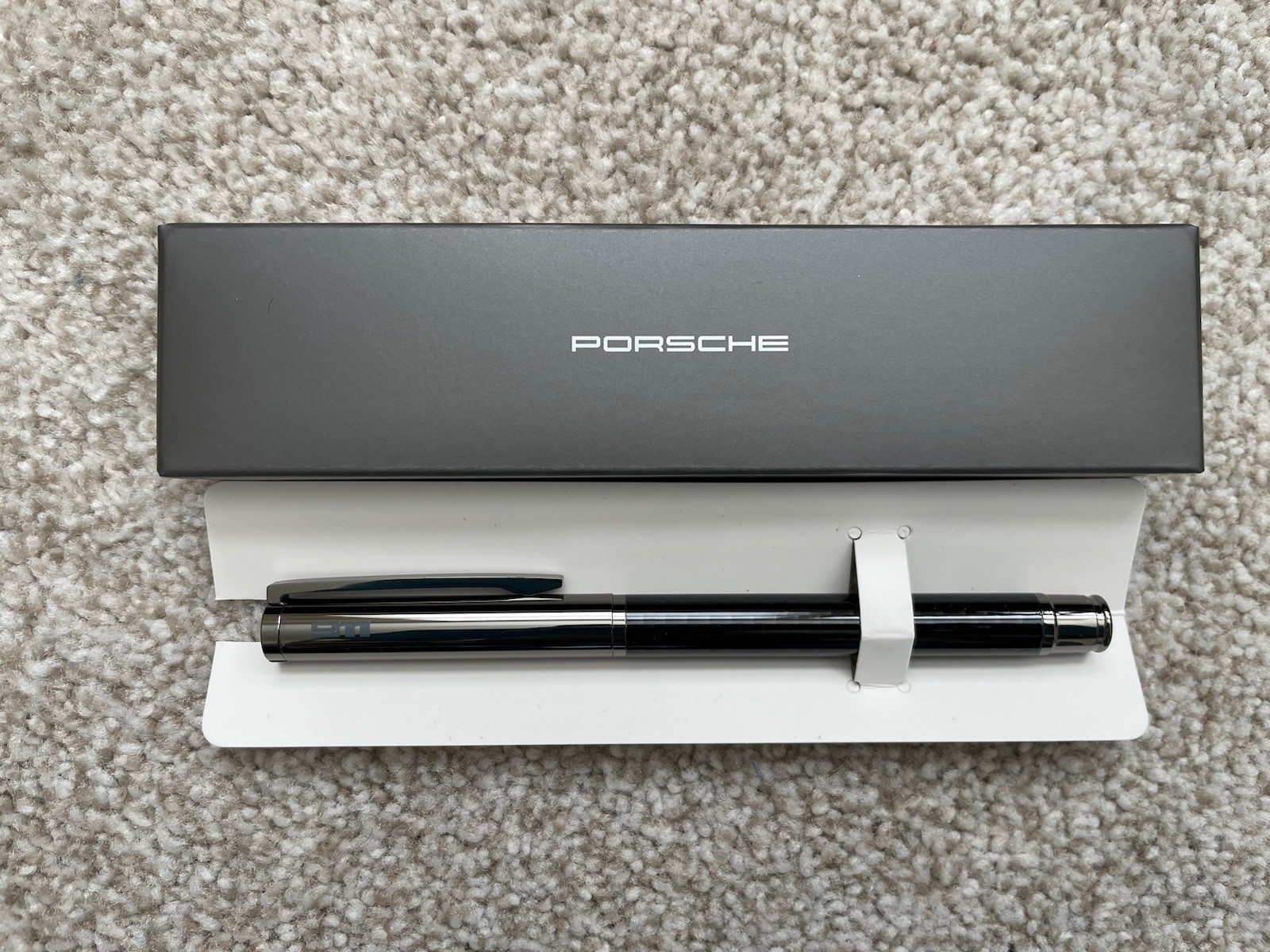 OEM Official Porsche 911 Launch Ballpoint Pen Carbon Fiber From Stuttgart