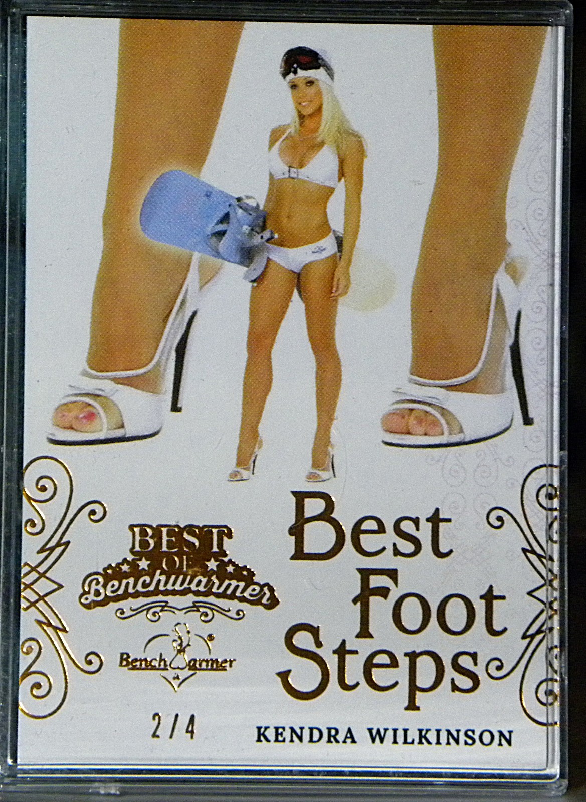 2022 Bench Warmer Best of Kendra Wilkinson Best Foot Steps Copper Foil 2/4