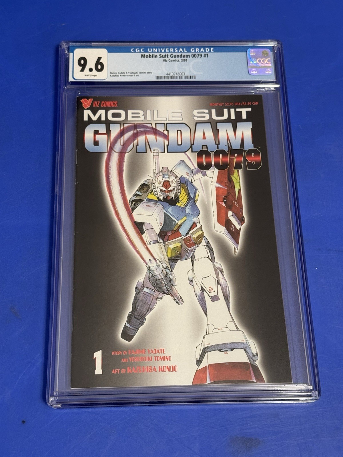 Mobile Suit Gundam 0079 #1 CGC 9.6 1st Appearance Sydney Sweeney Viz Comic 1999