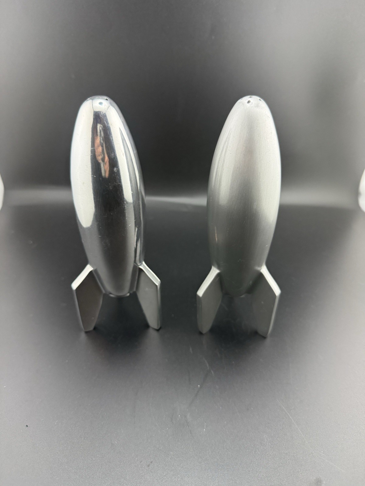 Vintage MCM Atomic Rocket Salt And Pepper Shakers