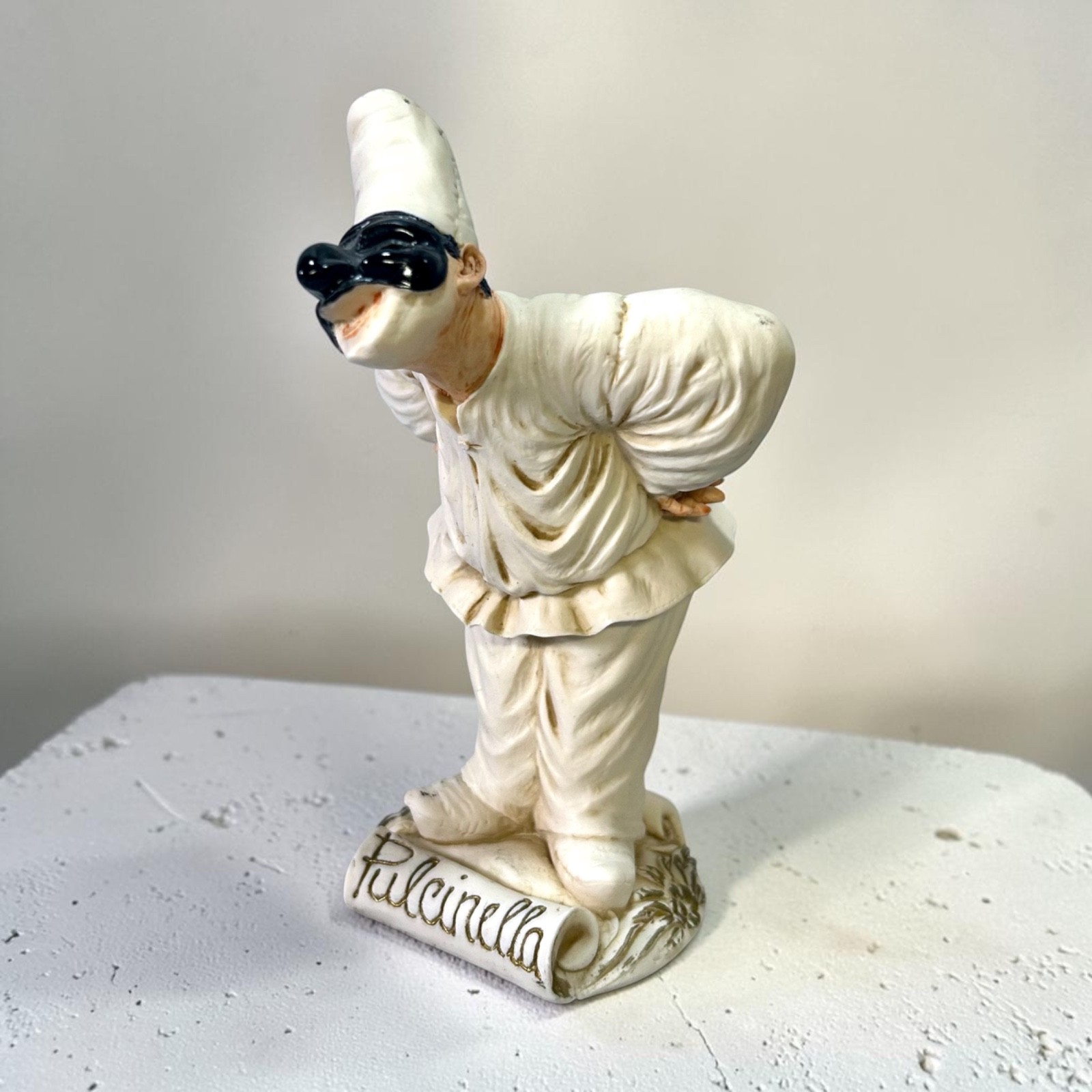 Vintage ARTEFICE Italy PULCINELLA Figurine Commedia Dell’Arte Decorato A Mano 5\