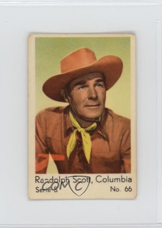 1957 Dutch Gum Serie S Randolph Scott #66 0i4g