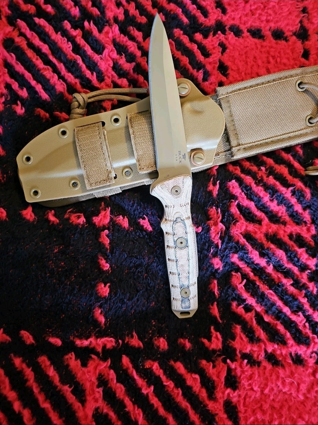 Buck 891 Knife GCK Tan Spearpoint Rare